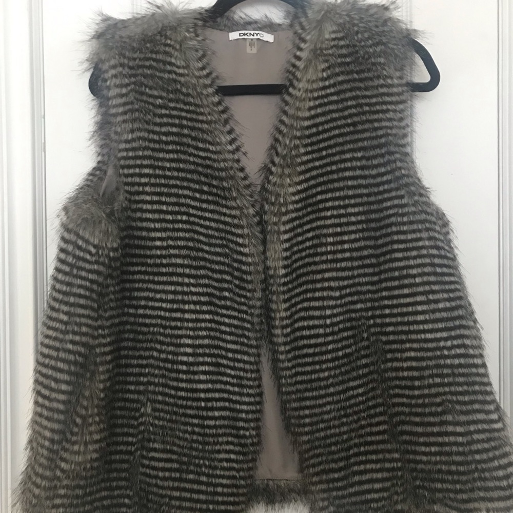 DKNYC Faux Fur Vest